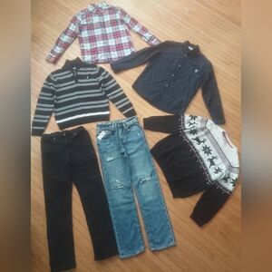 GAP 7-piece set: sweaters, shirts and jeans, 11-12y.o